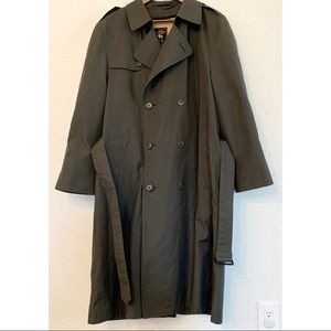 Hart Schaffner Marx Men’s Trench Coat 40R Green